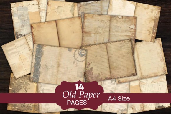 Download Neutral Old Papers Junk Journal Pages - Junk journal Collection