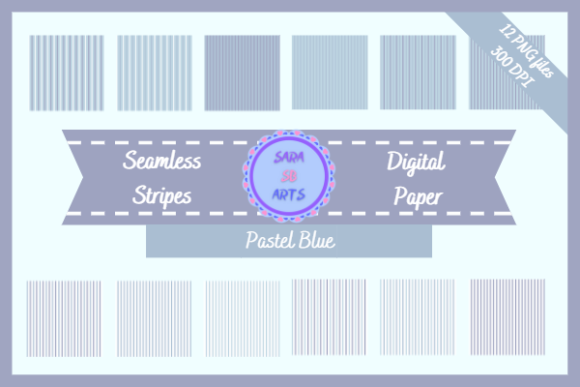 Download Pastel Blue Seamless Stripes Pattern - Premium Resources