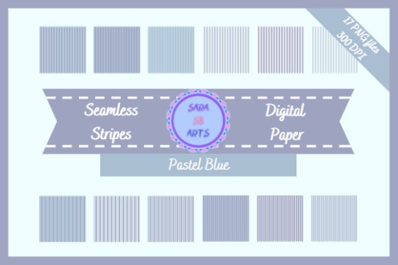 Download Pastel Blue Seamless Stripes Pattern - Premium Resources
