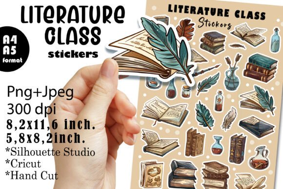 Download Stickers for Literature Teacher |Sticker - Premium Resources