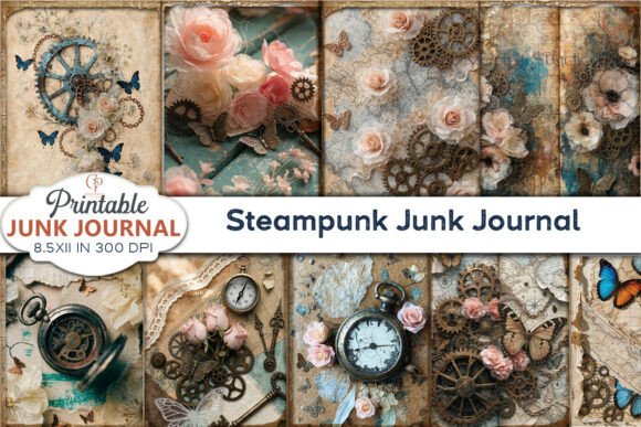 Download Steampunk Junk Journal Paper - Junk journal Collection
