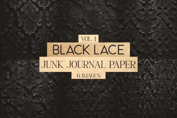 Download Black Lace Junk Journal Paper Vol. 1 - Junk journal Collection