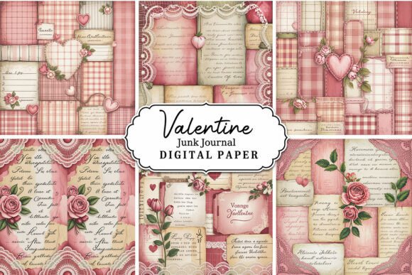 Download Valentine Junk Journal Background - Junk journal Collection