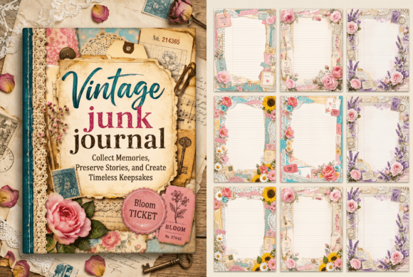 Download Vintage Junk Journal – Printable - Junk journal Collection